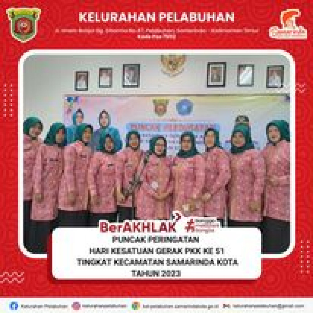 Puncak peringatan Hari Kesatuan Gerak (HKG) PKK ke-51 Tahun 2023, TP. PKK