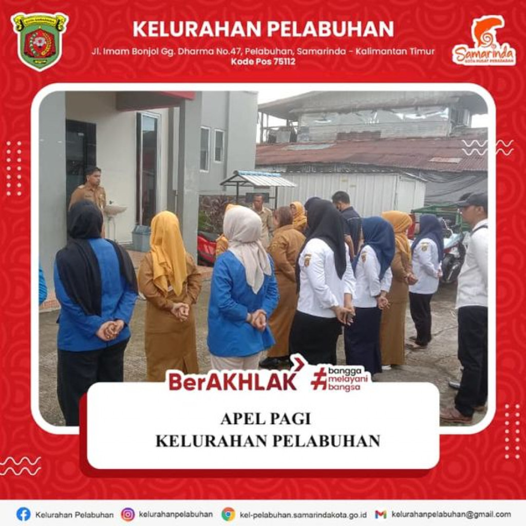 Apel pagi rutin Kelurahan Pelabuhan