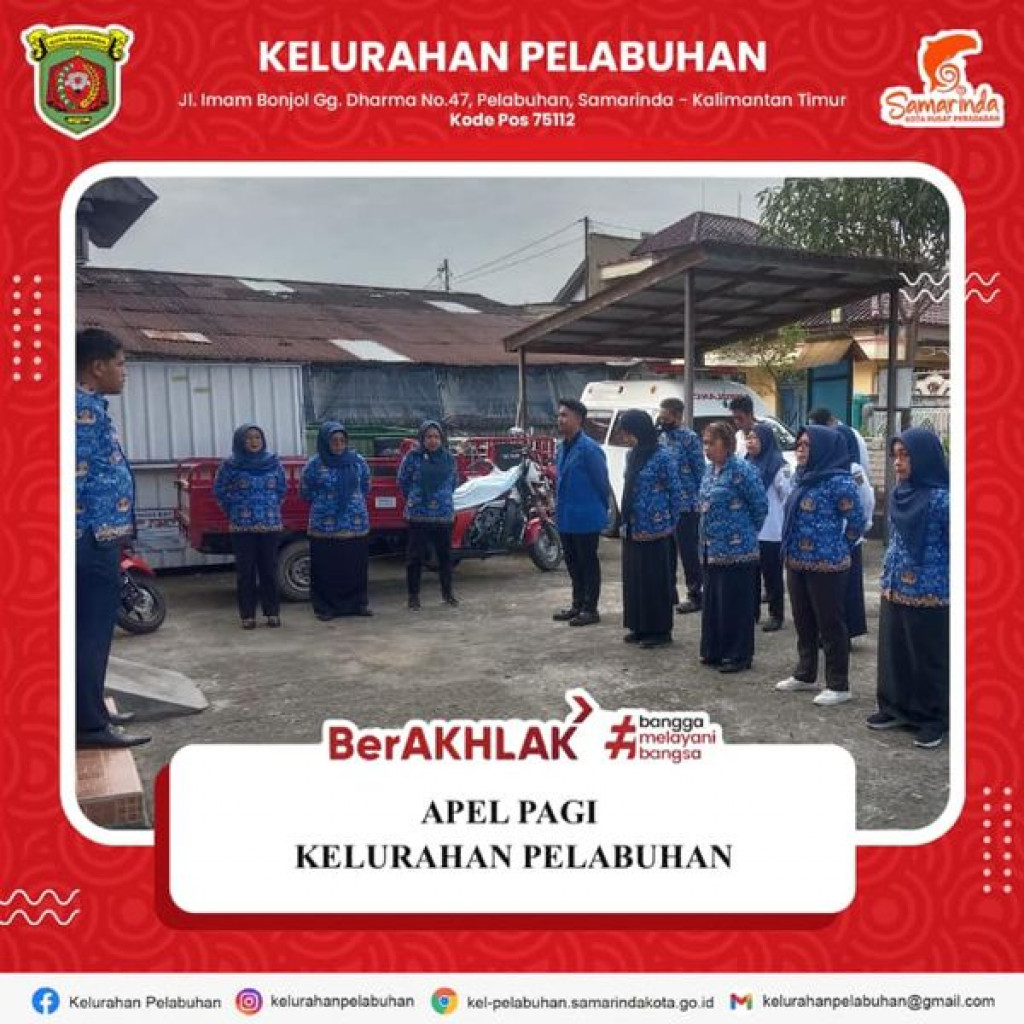 Apel pagi Kelurahan Pelabuhan.