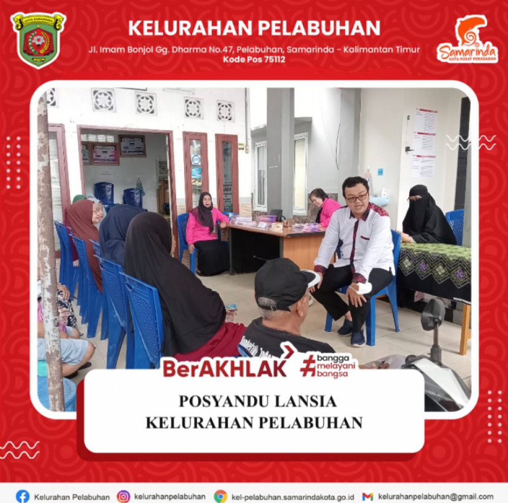 Posyandu Lansia Kelurahan Pelabuhan.