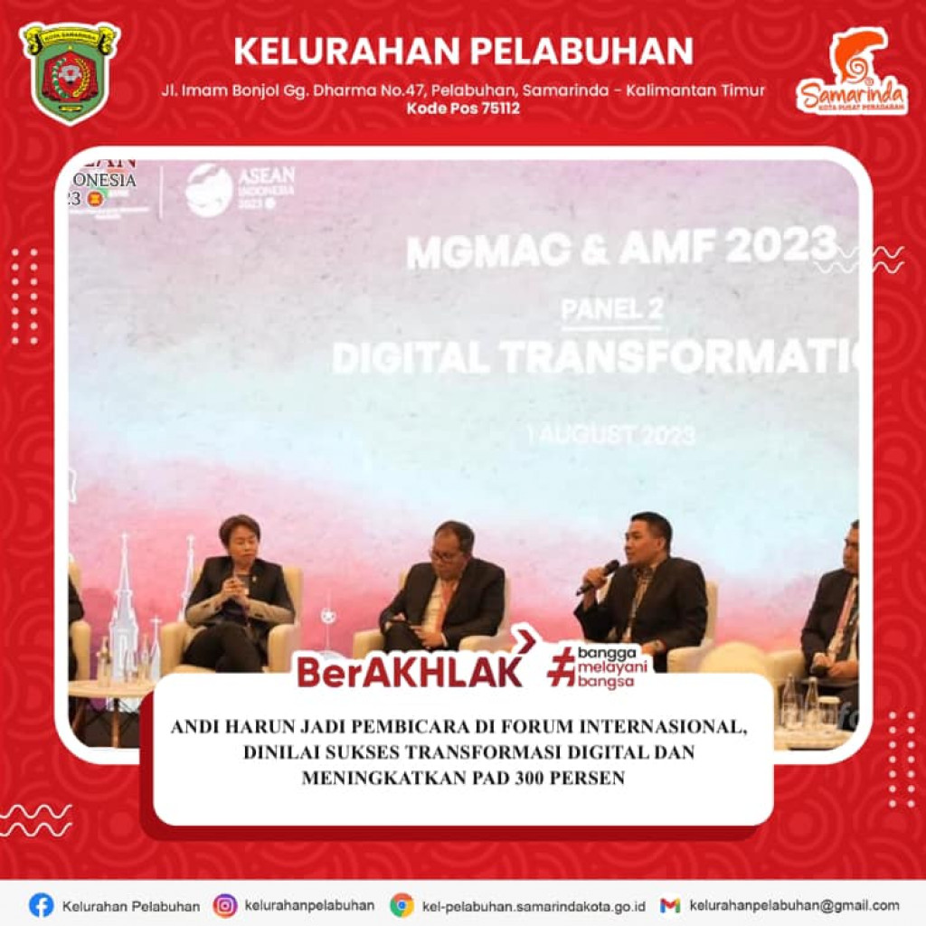 Andi Harun Jadi Pembicara di Forum Internasional, Dinilai Sukses Transformasi Digital dan Meningkatkan PAD 300 Persen