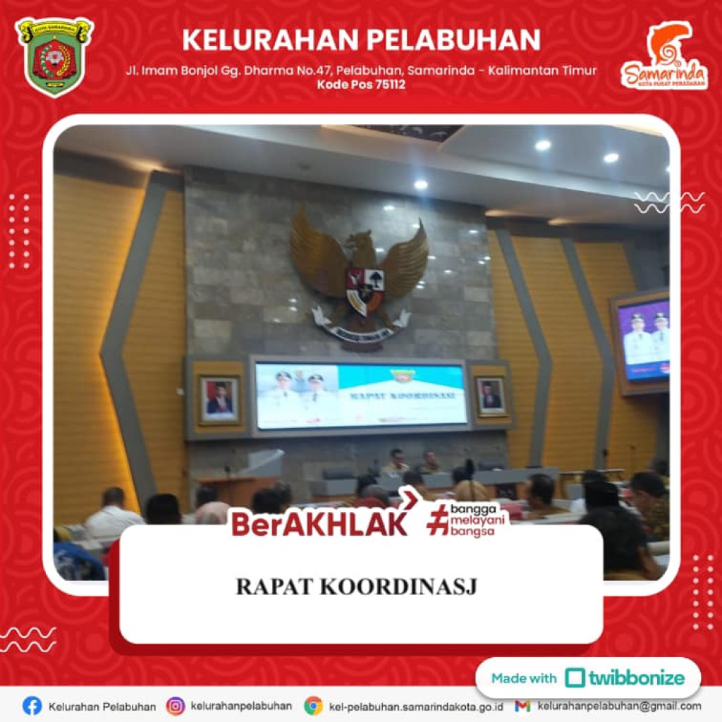 rapat koordinasi.