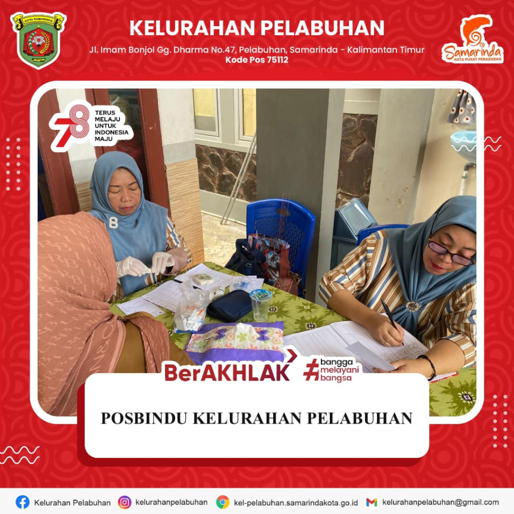 Posbindu Kelurahan Pelabuhan.