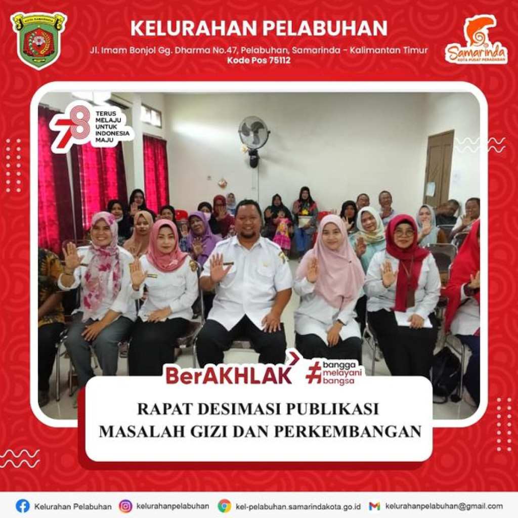 Rapat desimasi publikasi data masalah gizi dan perkembangan.