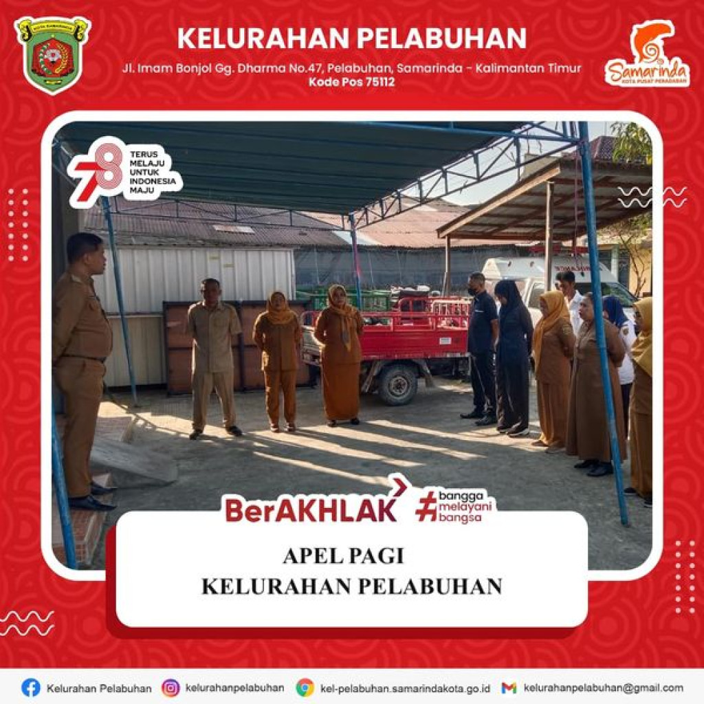 Apel pagi Kelurahan Pelabuhan.
