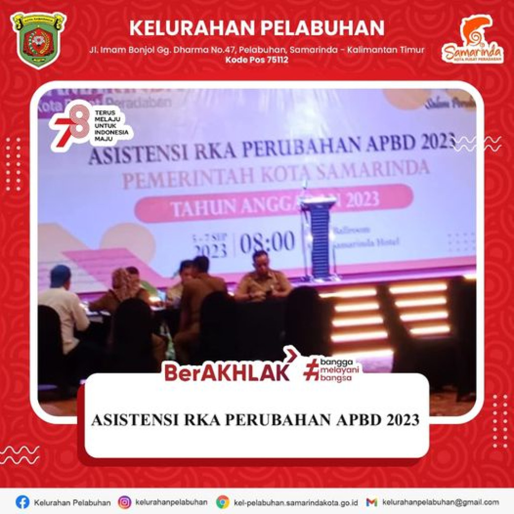 Asistensi RKA perubahan APBD 2023.
