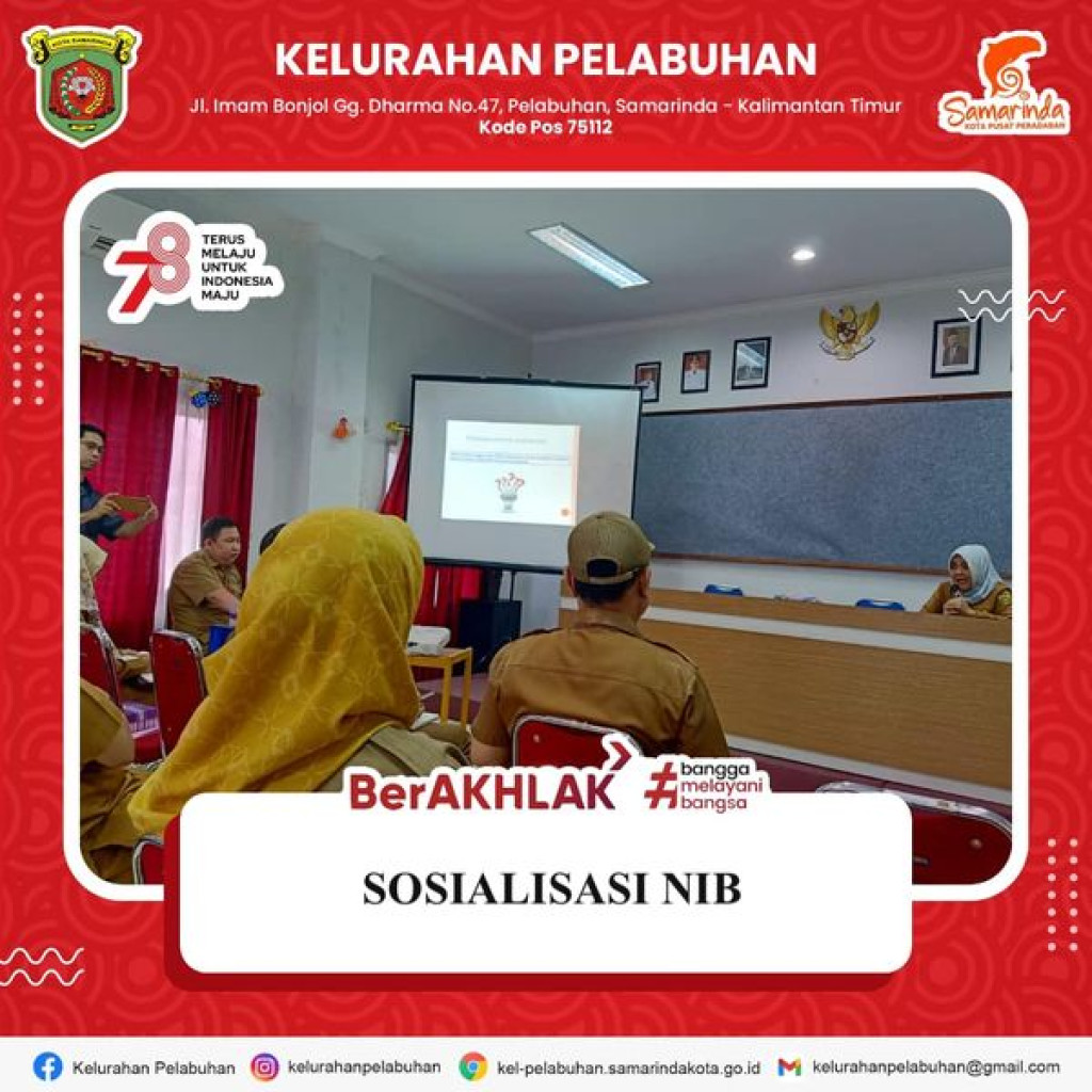 Sosialisasi NIB dari dinas Koperasi Pemerintah Kota Samarinda.