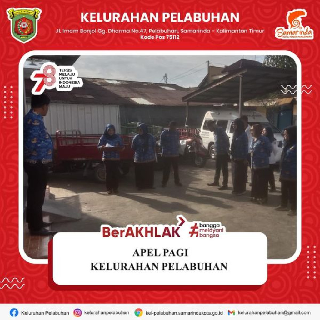 Apel pagi kelurahan pelabuhan.