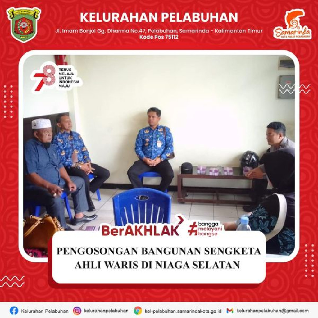 Pengosongan bangunan sengketa ahli waris di niaga selatan.
