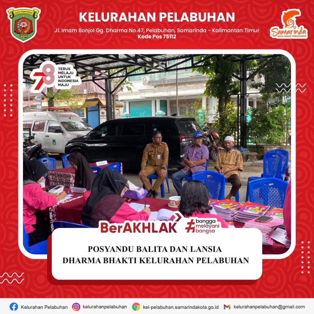 Posyandu Lansia dan Balita Dharma Bhakti Kelurahan Pelabuhan