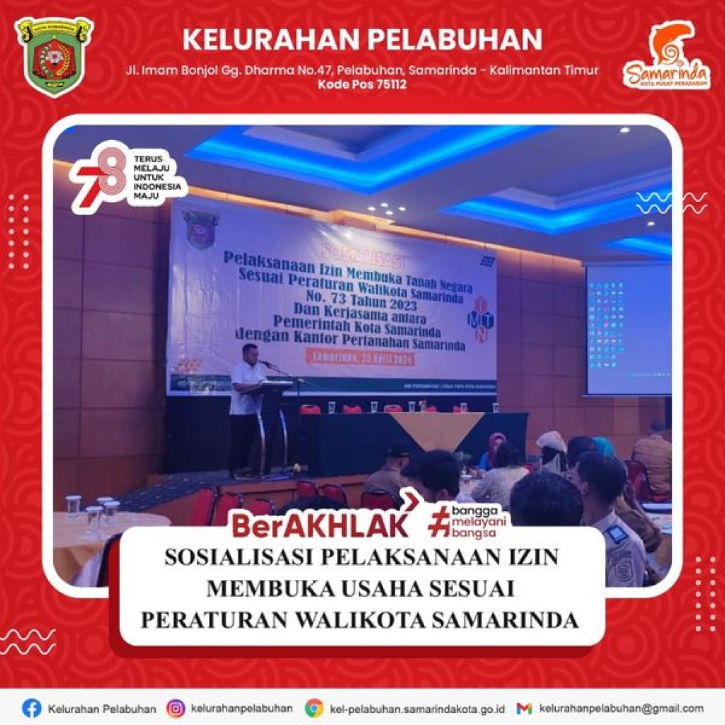 Sosialisasi Pelaksanaan Izin Membuka Tanah Negara Sesuai Peraturan Walikota Samarinda