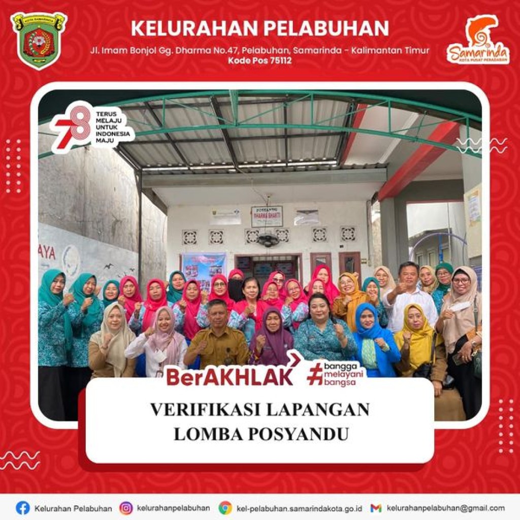 Verifikasi lapangan lomba posyandu tingkat kota samarinda tahun 2024