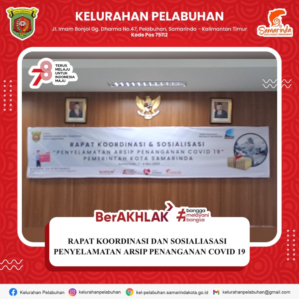 Rapat Koordinasi & Sosialisasi Penyelamatan Arsip Penanganan Covid 19