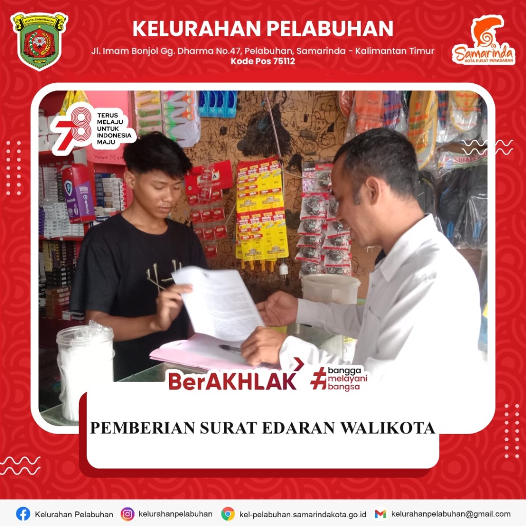 Pemberian surat edaran Walikota tentang pelarangan Pom Mini