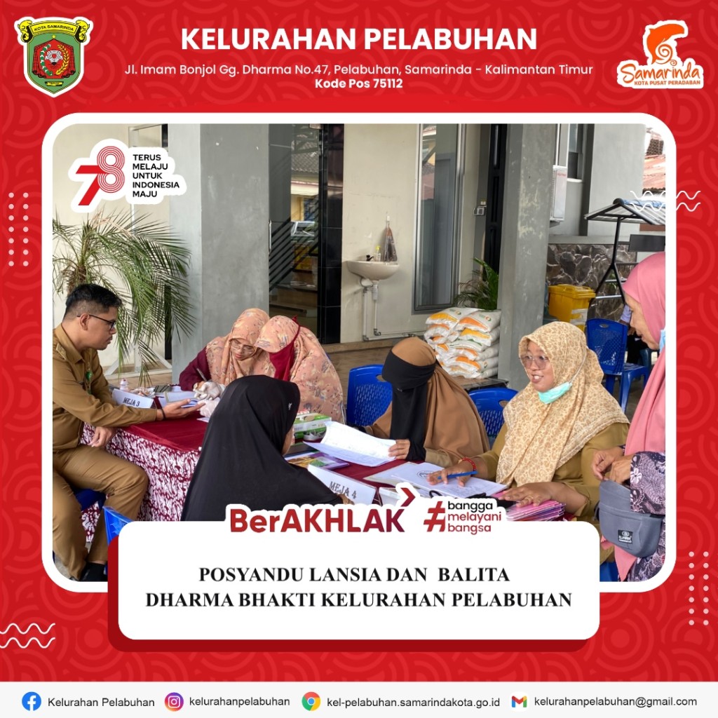 Posyandu Lansia dan Balita Kelurahan Pelabuhan