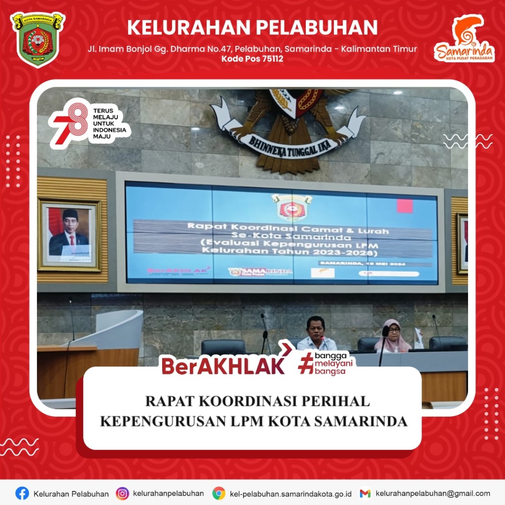Rapat Koordinasi Perihal Kepengurusan LPM Kelurahan Di Kota Samarinda