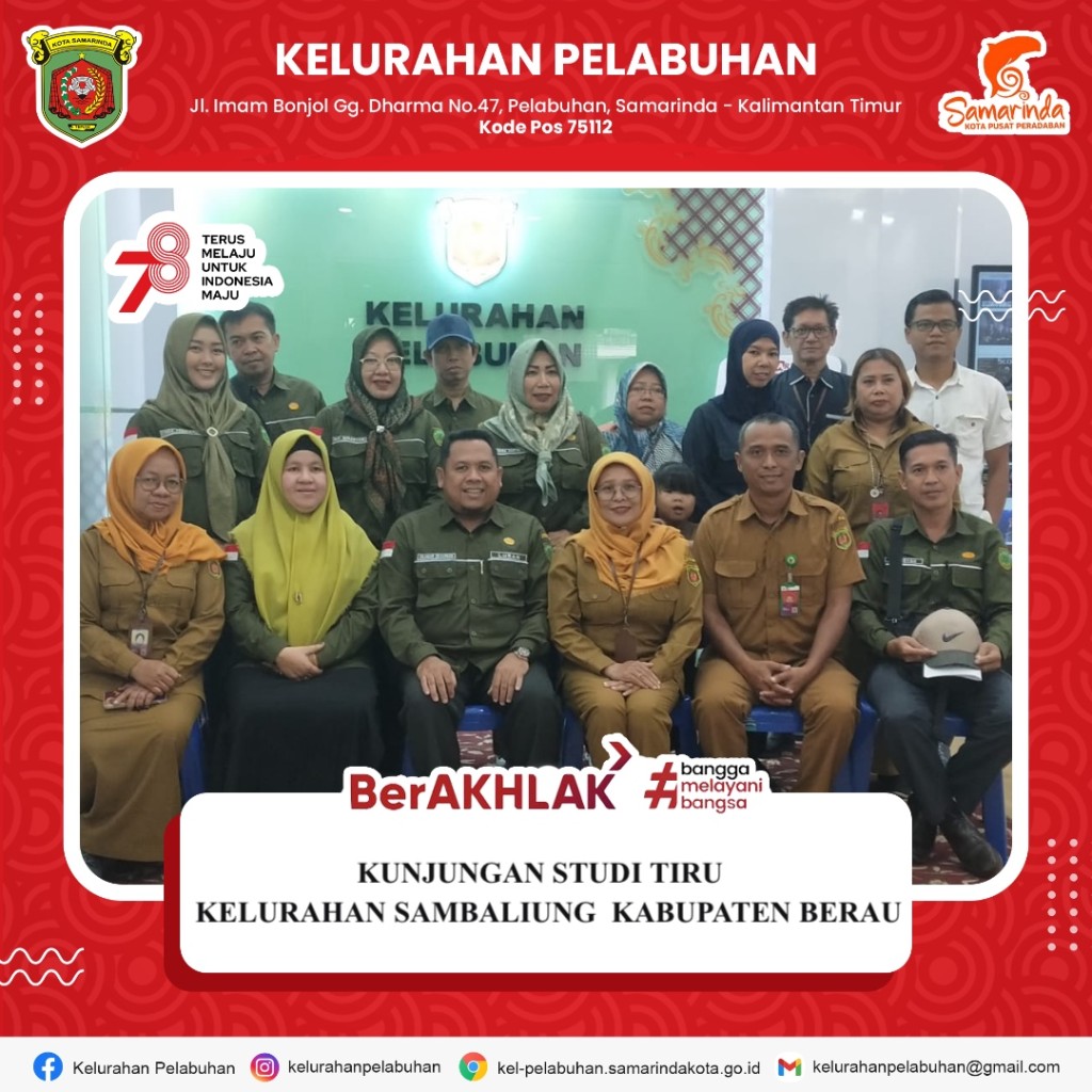 Kunjungan Studi Tiru Kelurahan Sambaliung Kabupaten Berau