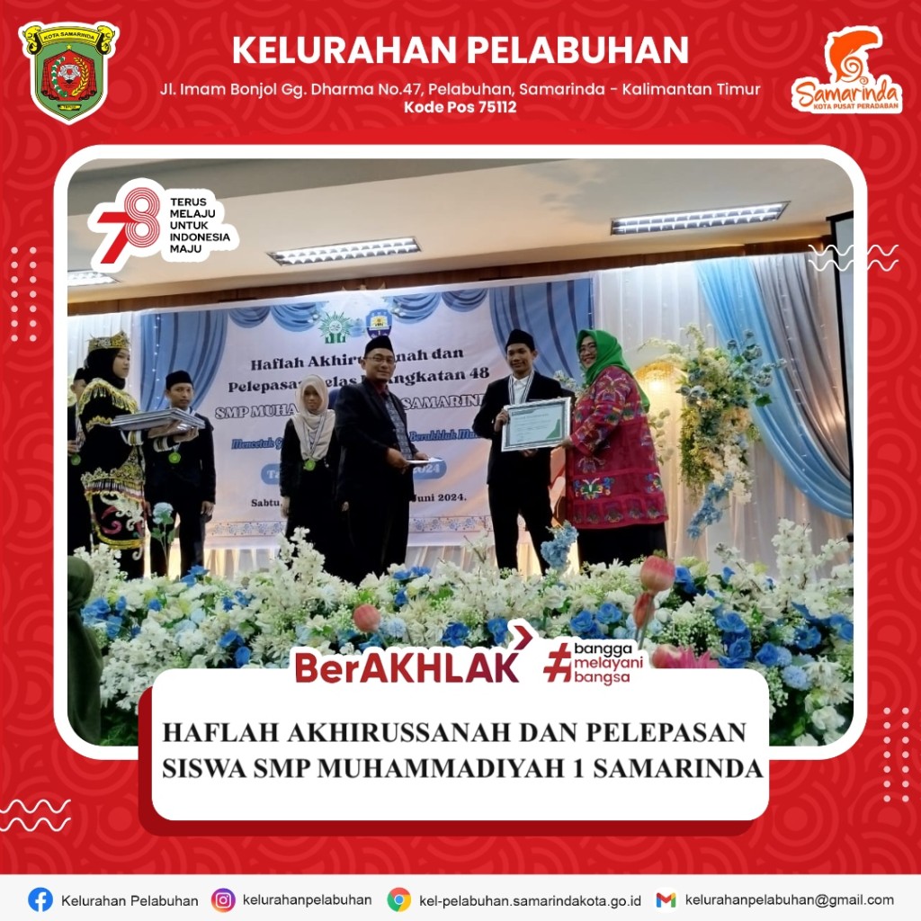Haflah akhirussanah dan pelepasan siswa SMP Muhammadiyah 1 Samarinda