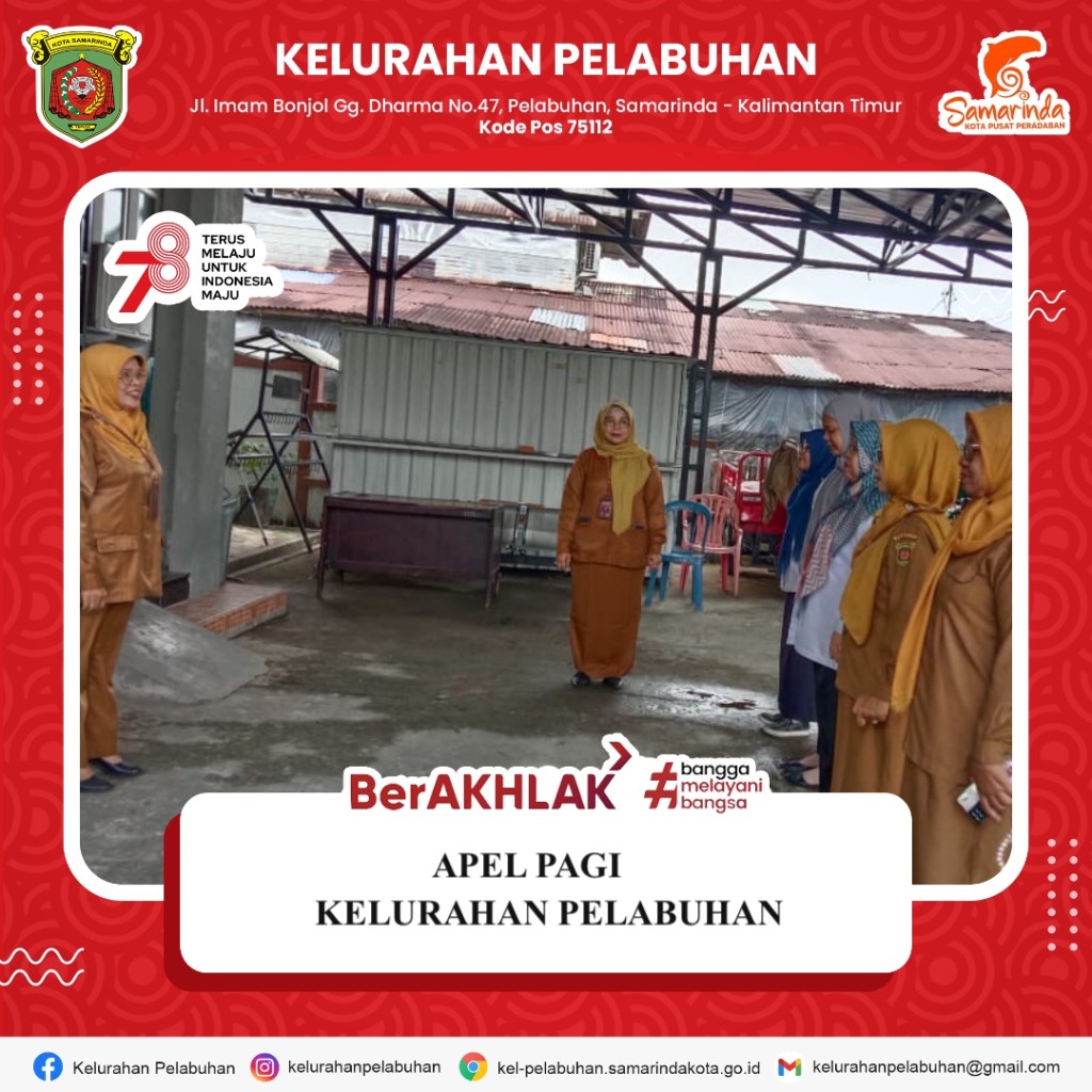 Apel pagi kelurahan pelabuhan