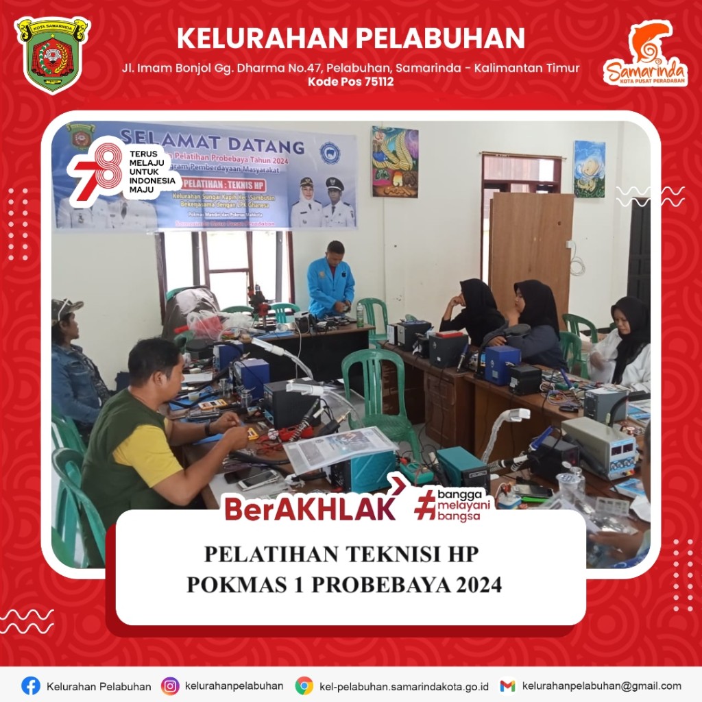 Pelatihan teknisi hp pokmas 1 probebaya 2024