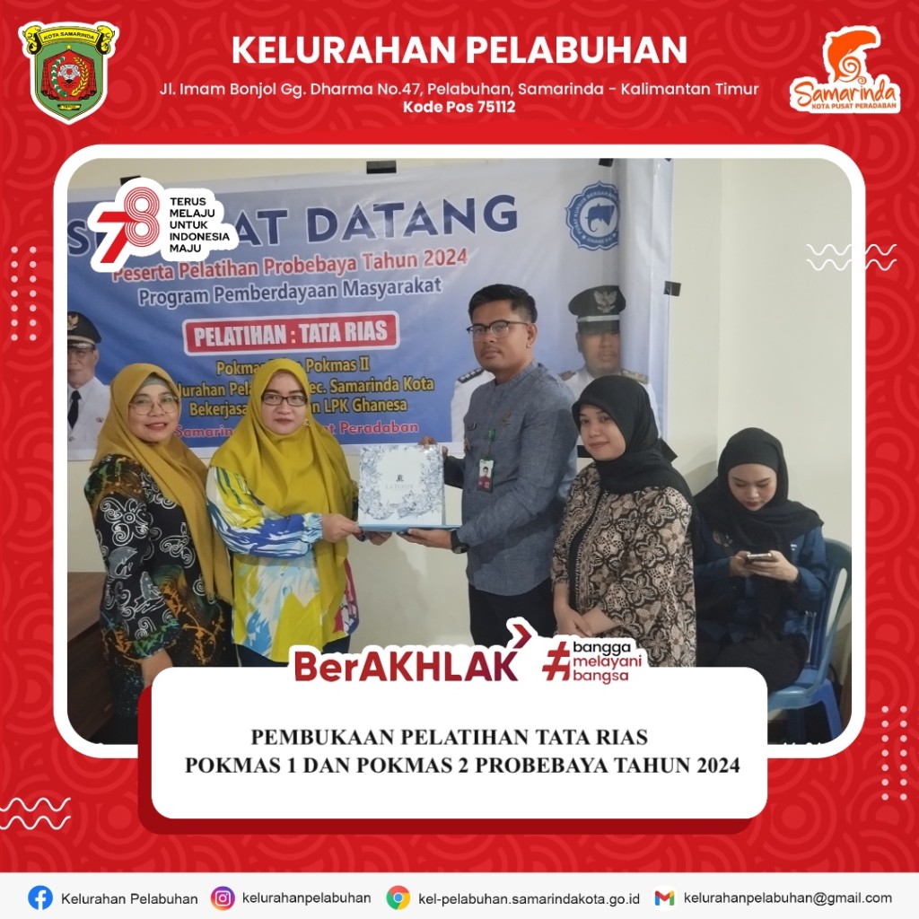 Pembukaan peserta Pelatihan Tata rias pokmas 1 & 2