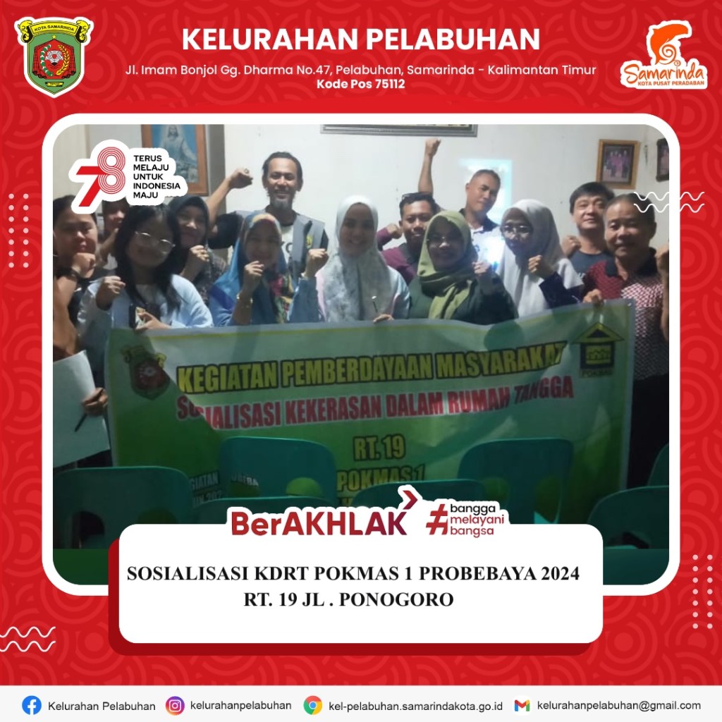 Sosialisasi kekerasan dalam rumah tangga pokmas 1 probebaya 2024