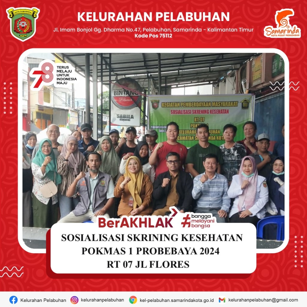 Sosialisasi skrining kesehatan pokmas 1 probebaya 2024