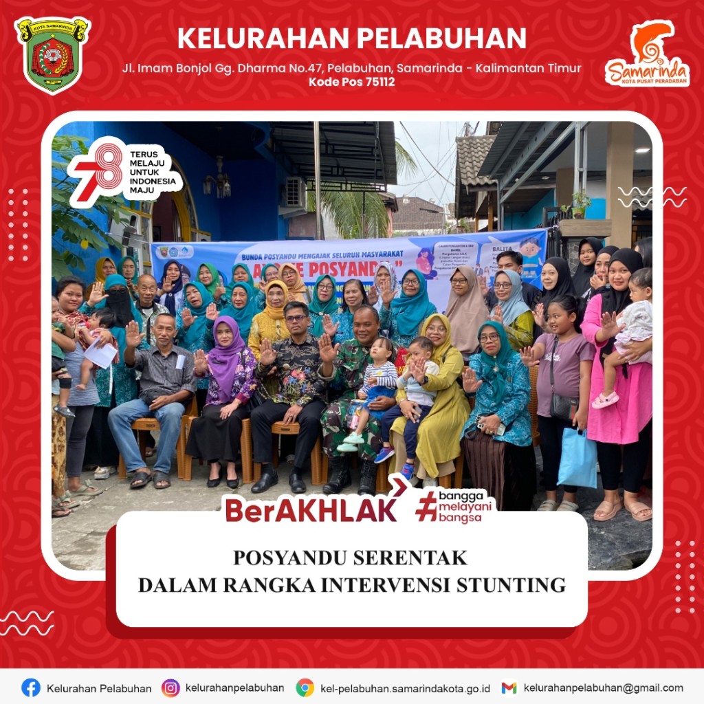 Kegiatan Posyandu Serentak dalam rangka Gerakan Pengukuran dan Intervensi serentak Pencegahan Stunting