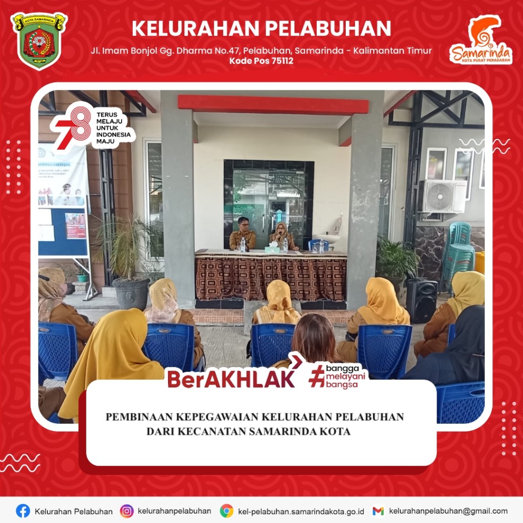 Pembinaan kepegawaian asn & non asn kelurahan pelabuhan