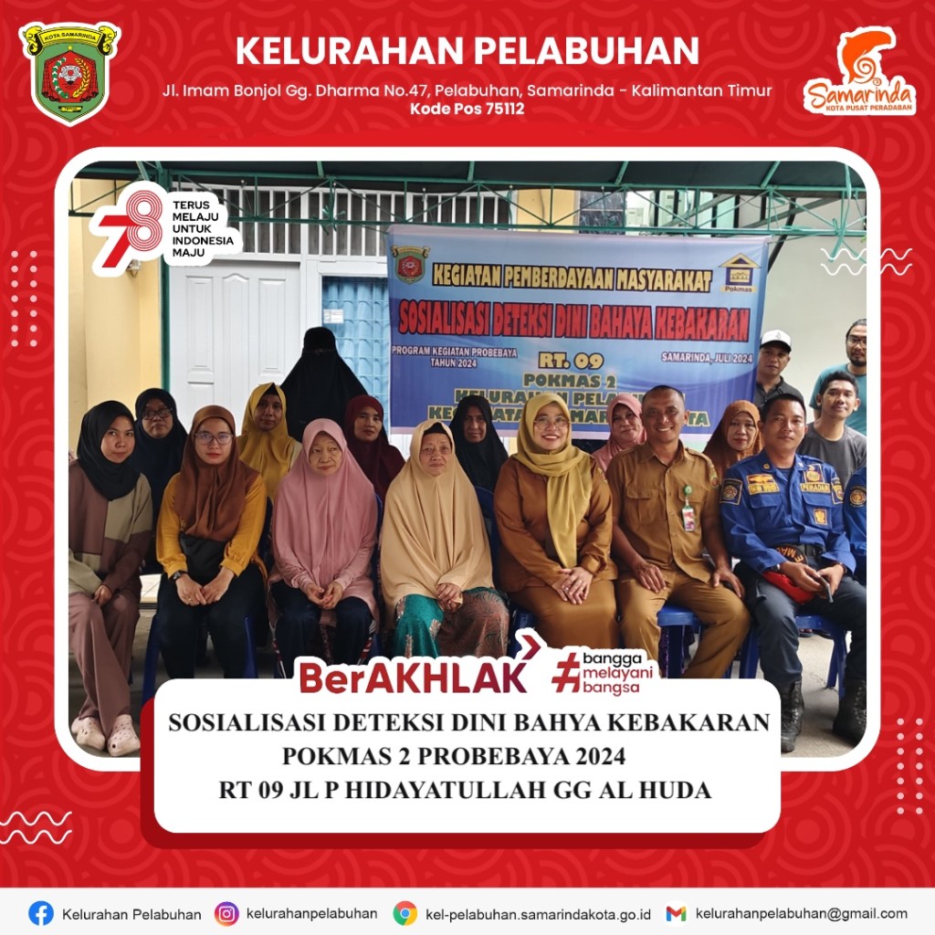 Sosialisasi skrining kesehatan pokmas 2 probebaya 2024 RT 09 Jl p hidayatullah Gg al huda