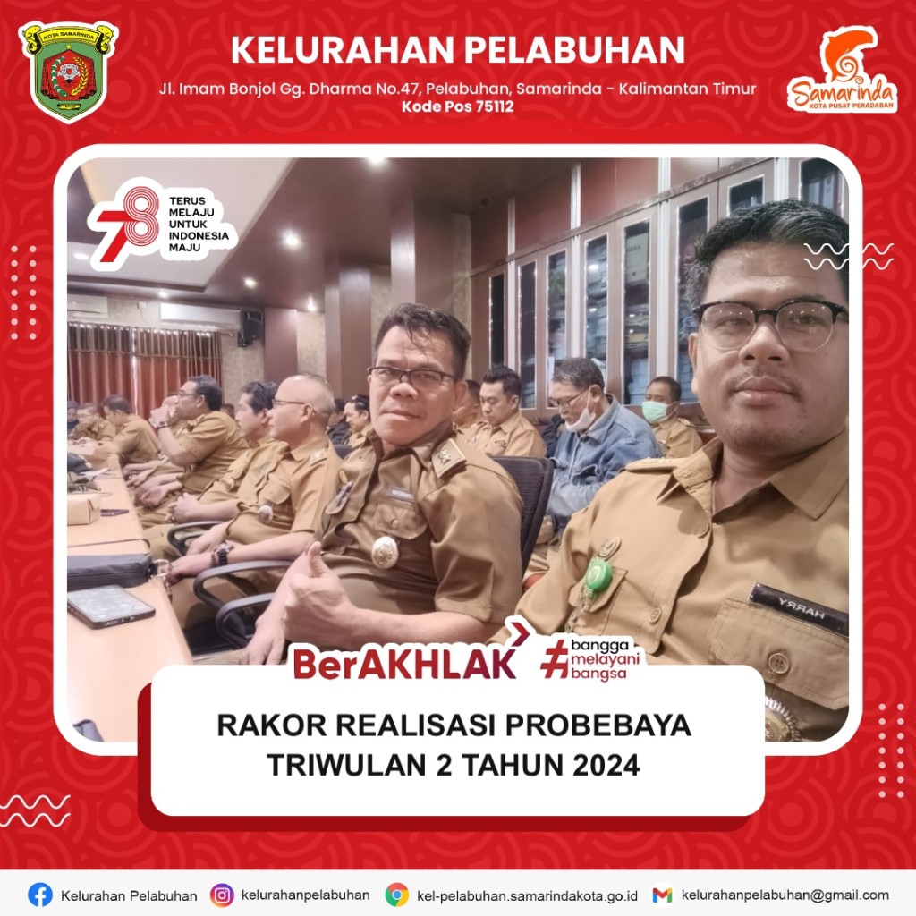 Rakor realisasi Probebaya triwulan 2 tahun 2024