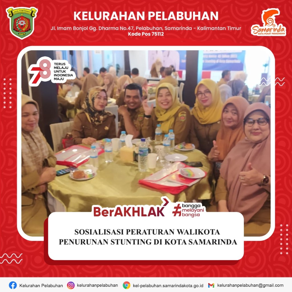 Sosialisasi peraturan walikota nomor 45 tahun 2023 tentang penurunan stunting di kota Samarinda