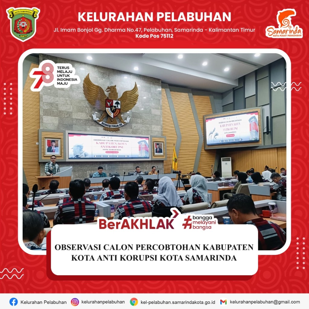 Observasi calon percontohan Kabupaten/ Kota anti korupsi Kota Samarinda
