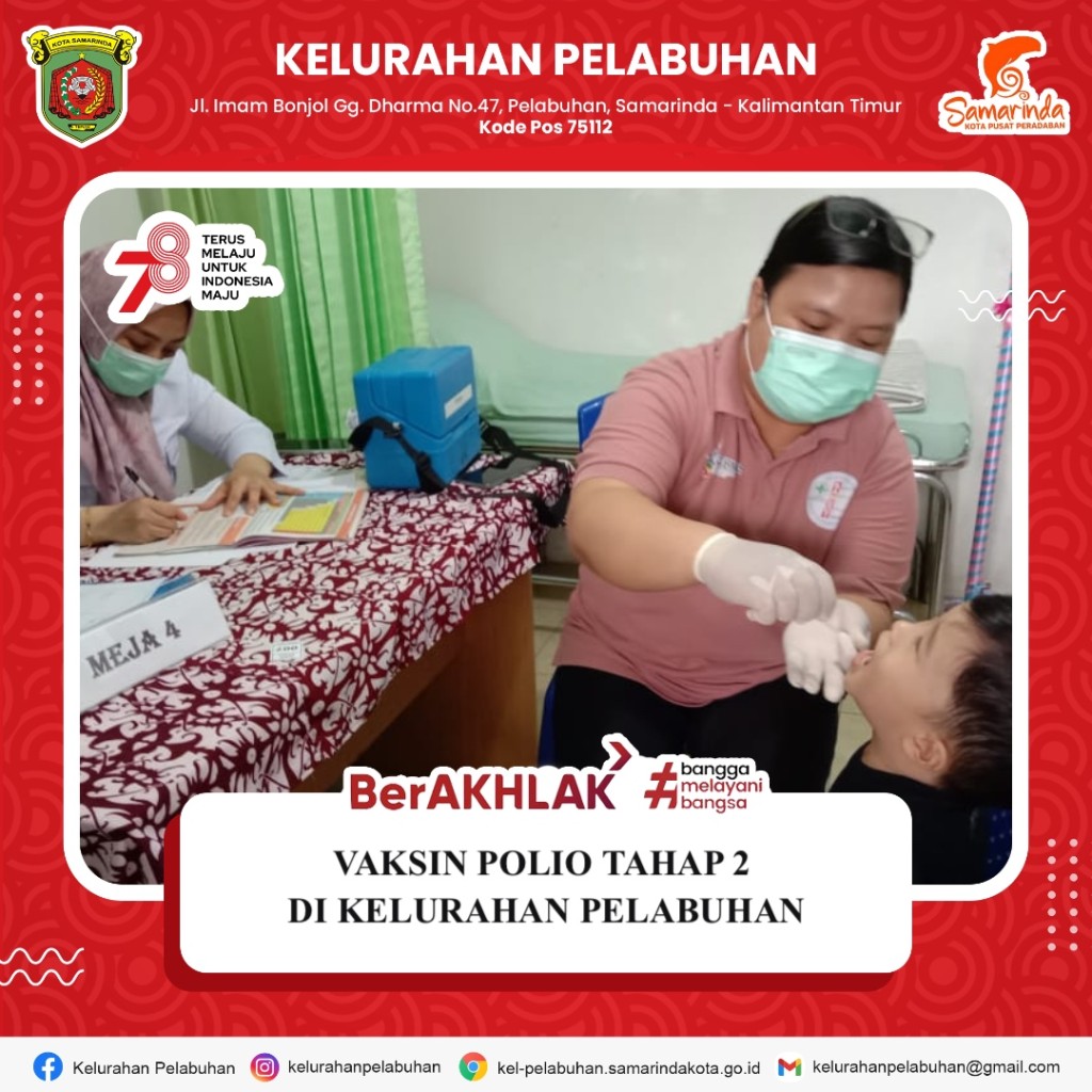 Vaksin polio 2 di kelurahan pelabuhan