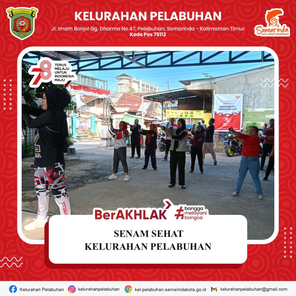Giat Senam Sehat Kelurahan Pelabuhan