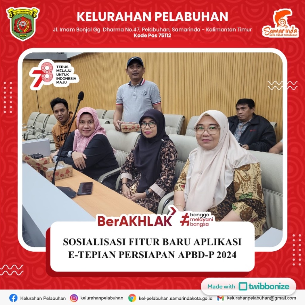 Sosialisasi fitur baru Aplikasi E-Tepian Persiapan APBD-P 2024
