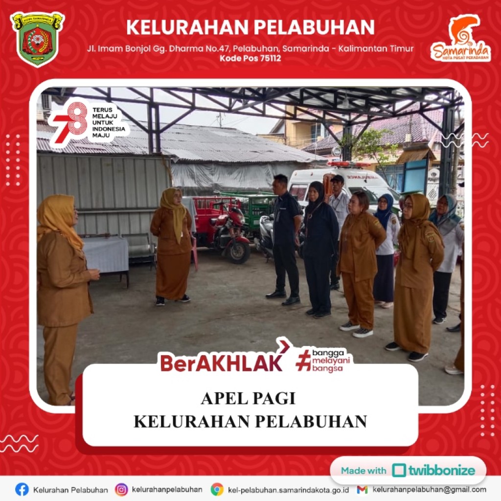 Apel pagi kelurahan pelabuhan