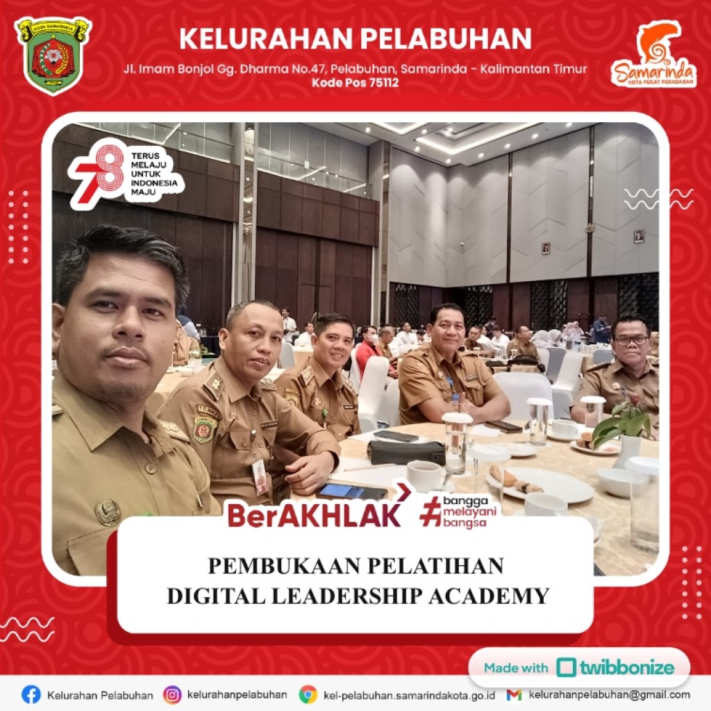 Pembukaan pelatihan Digital Leadership Academy