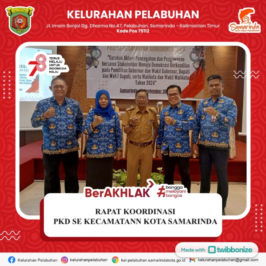 Rapat Koordinasi PKD Sekecamatan Kota Samarinda