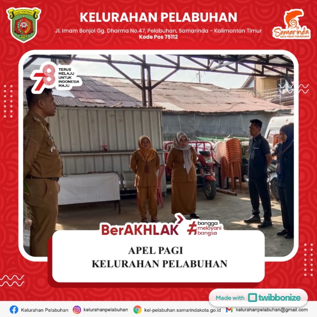 Apel Pagi Rutin Kelurahan Pelabuhan