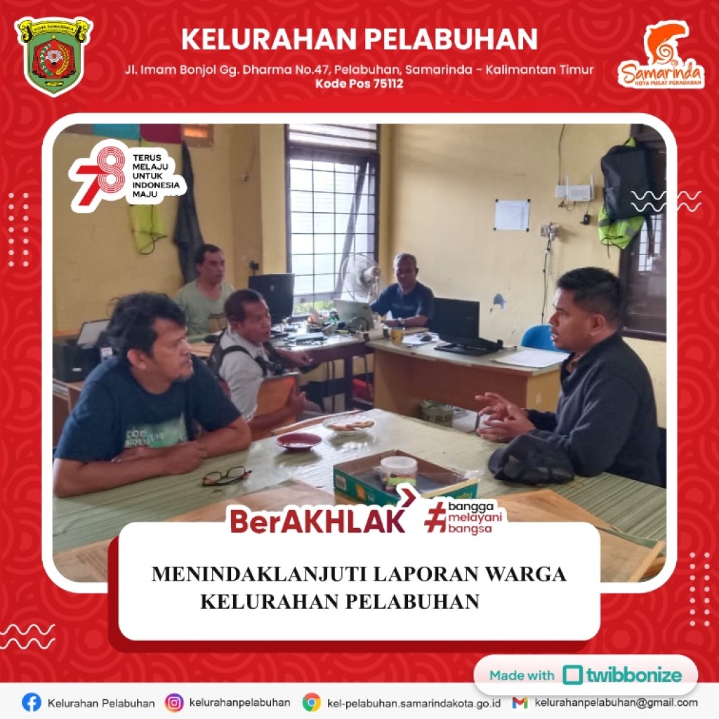 Menindaklanjuti Laporan Warga