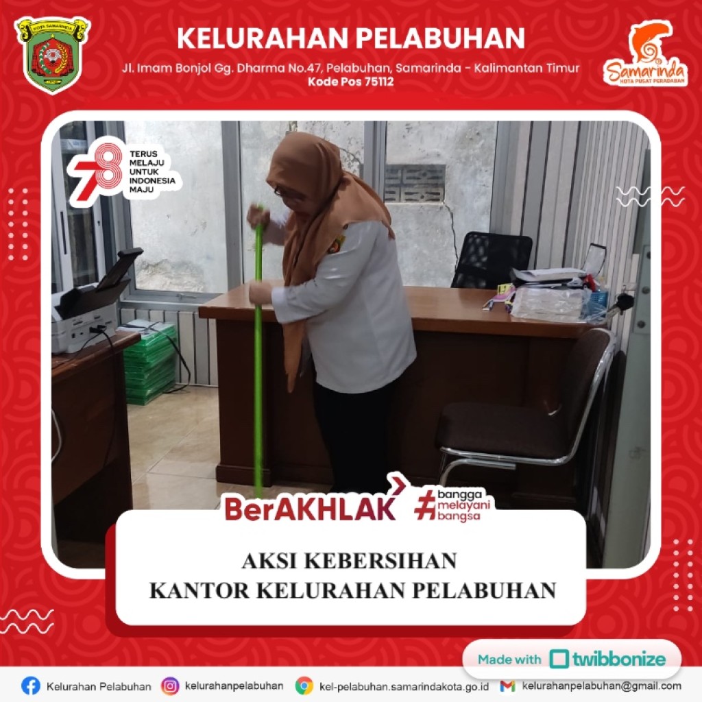 Aksi Kebersihan Kelurahan Pelabuhan