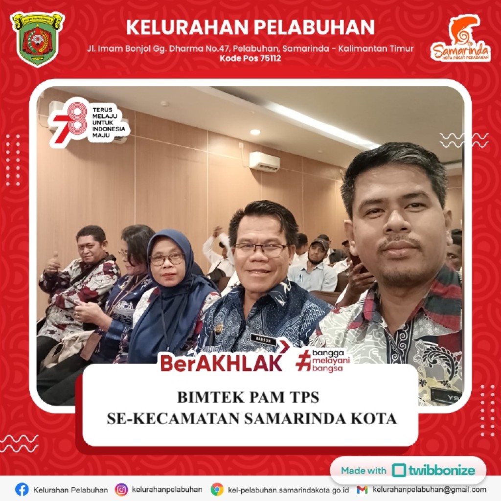 Bimtek PAM TPS Se Kecamatana Samarinda Kota