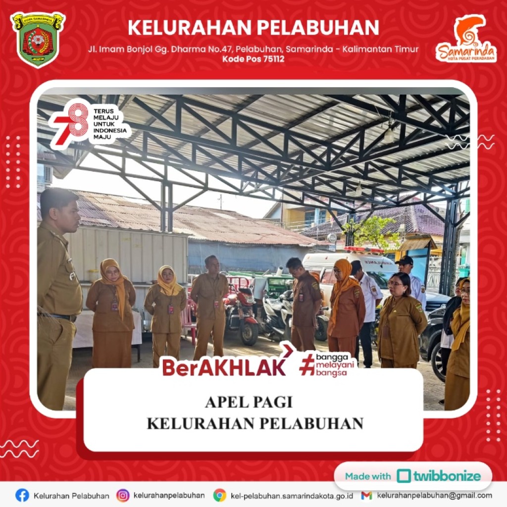 Apel pagi kelurahan Pelabuhan