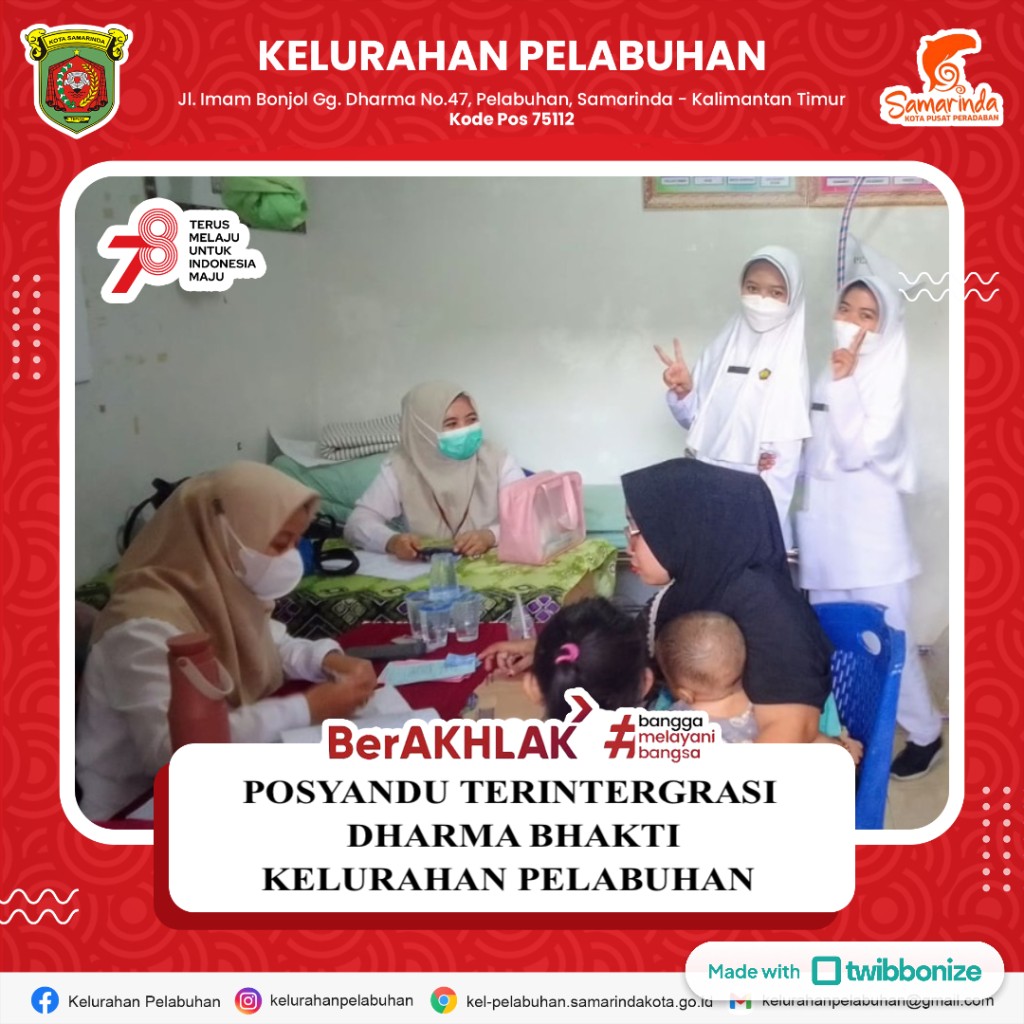 Posyandu Terintegrasi  Dharma Bhakti Kelurahan Pelabuhan