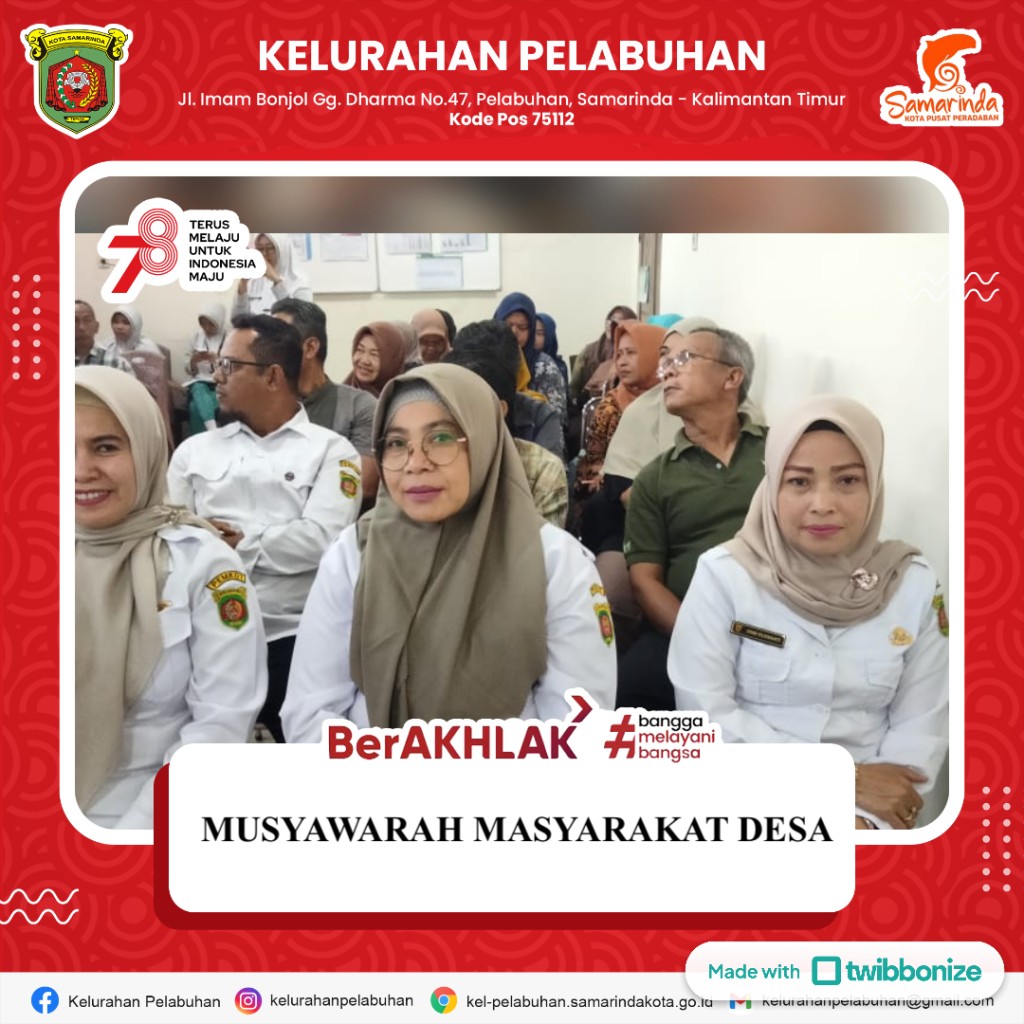Musyawarah masyarakat desa (MMD) KKNT-IP puskesmas Samarinda kota
