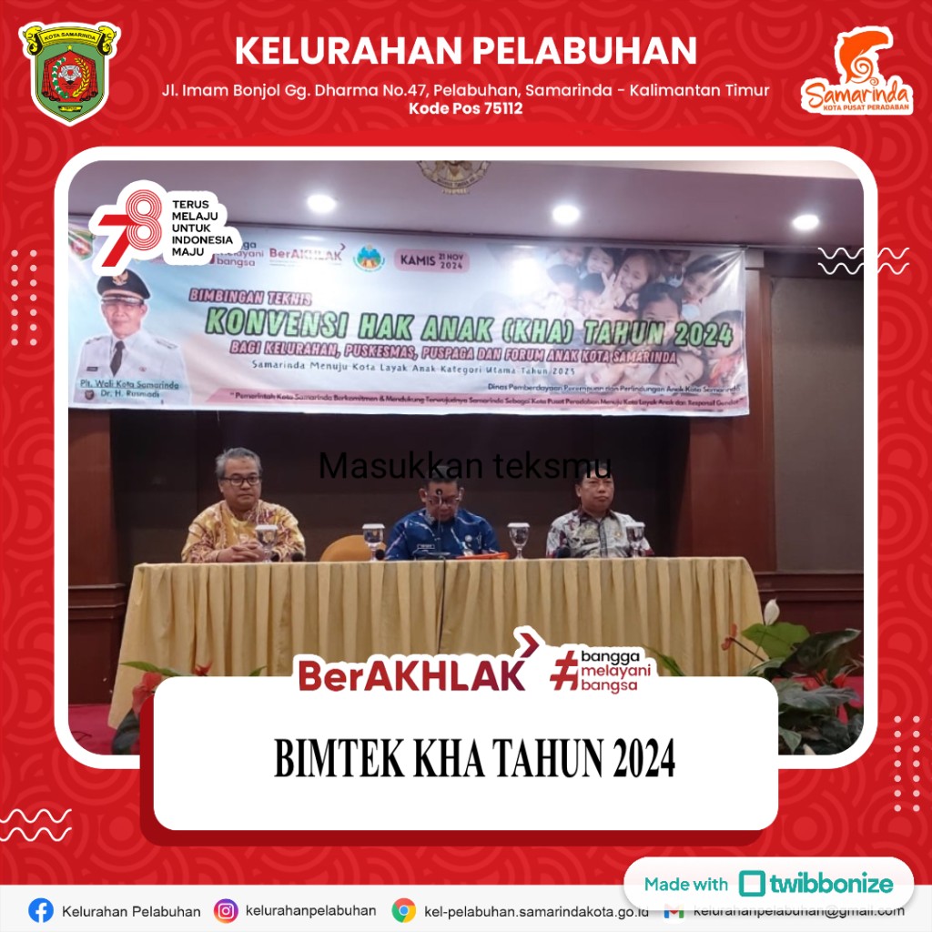 Bimbingan teknis konvensi hak anak (KHA) tahun 2024