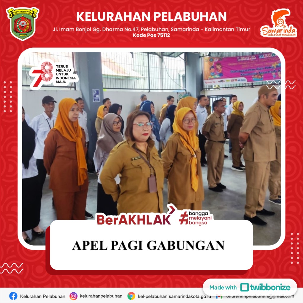 Apel Pagi Gabungan di Kecamatan Samarinda Kota