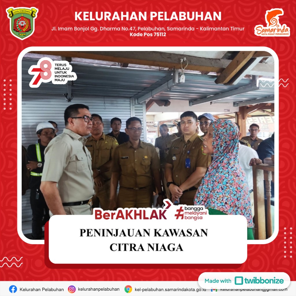 Kunjungan Walikota Samarinda ke Kawasan Komplek Citra Niaga