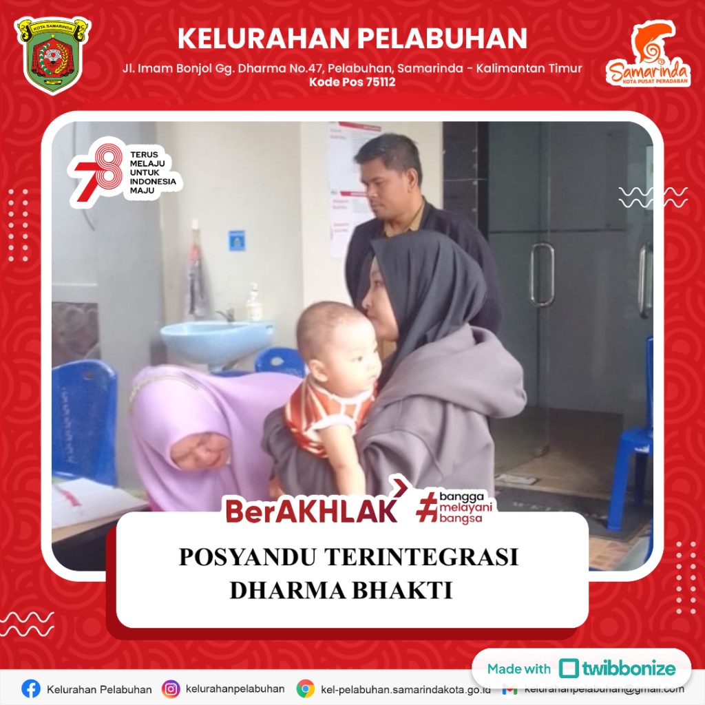 Posyandu ter-integrasi dharma bakti keluraha pelabuhan